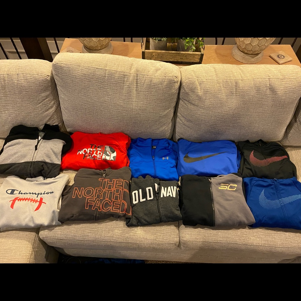Ten piece boys long sleeve sweatshirt
